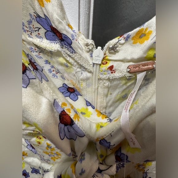 NWT Free People It Takes Two Wrap Dress in Ivory Combo - Picture 15 of 15